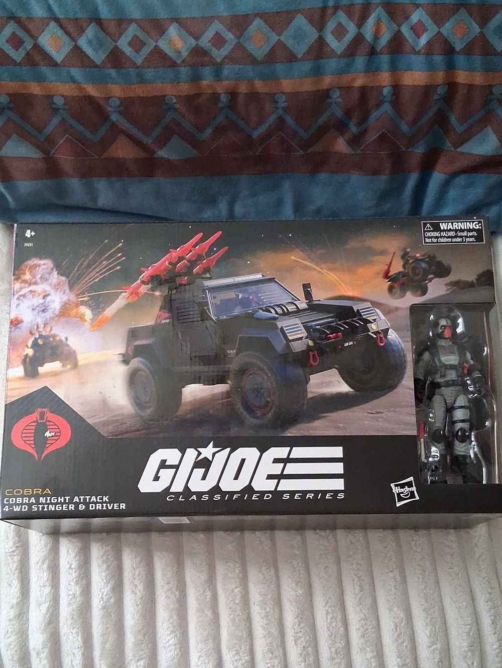 G.I. Joe Classified Cobra Night Attack 4WD Stinger & Driver Complete In Box